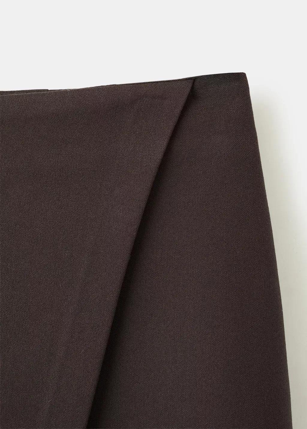 Brown Wrapped Skort, 0201_32, medium