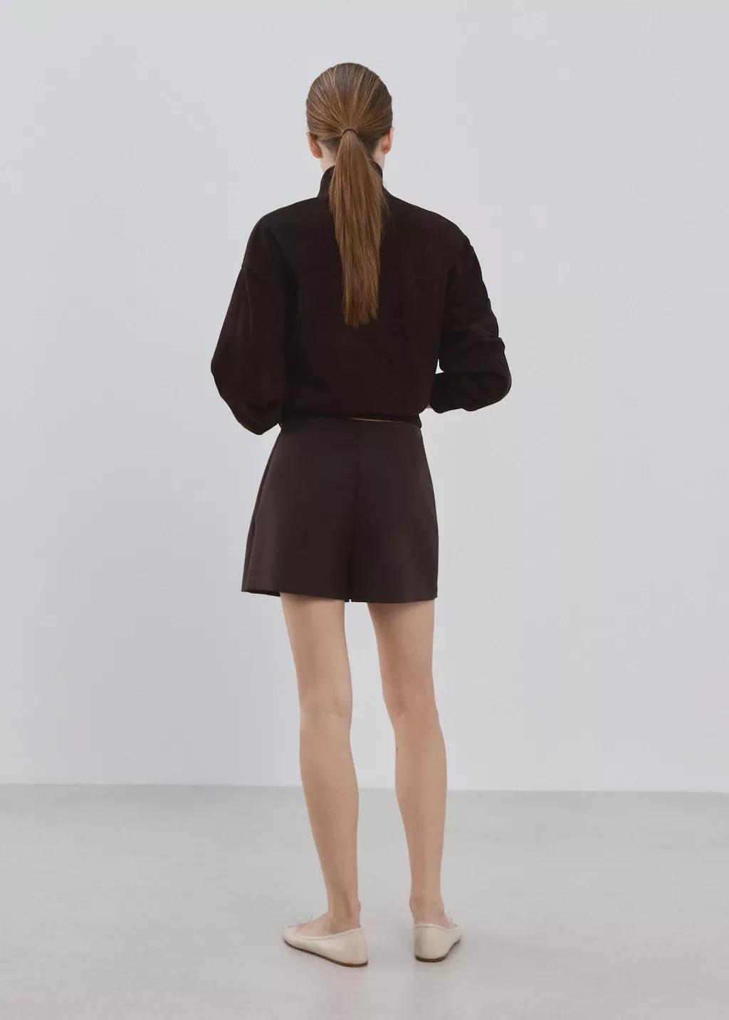 Brown Wrapped Skort, 0201_32, large image number 2