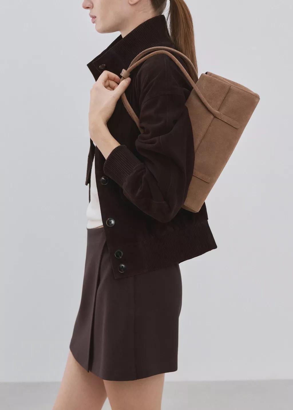 Brown Wrapped Skort, 0201_32, large image number 4