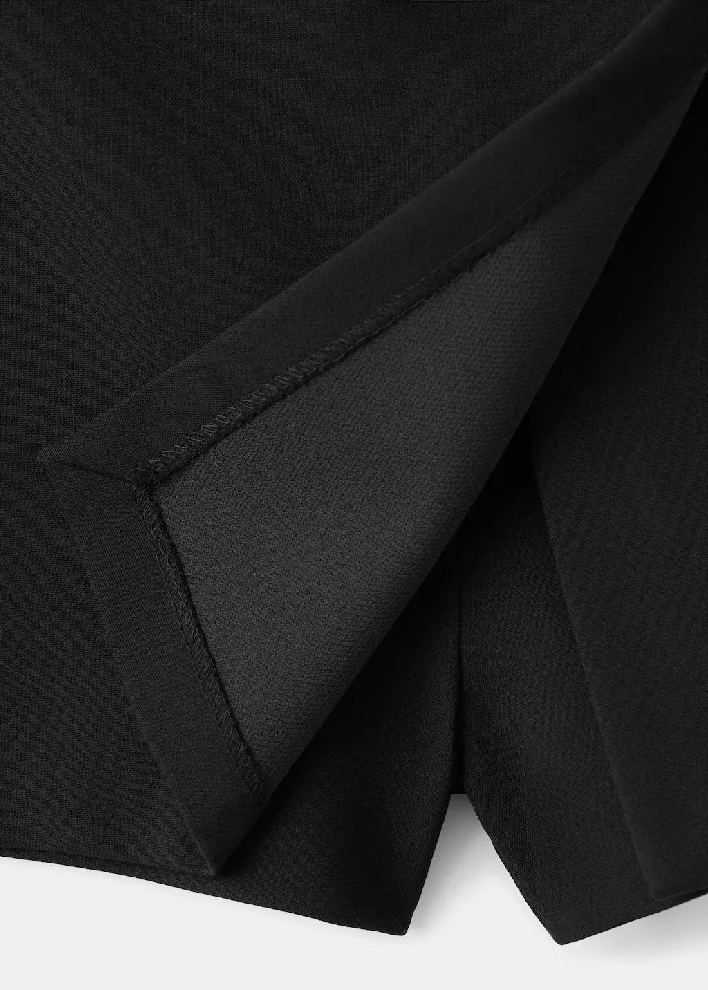 Black Wrapped Skort, Black, large image number 5