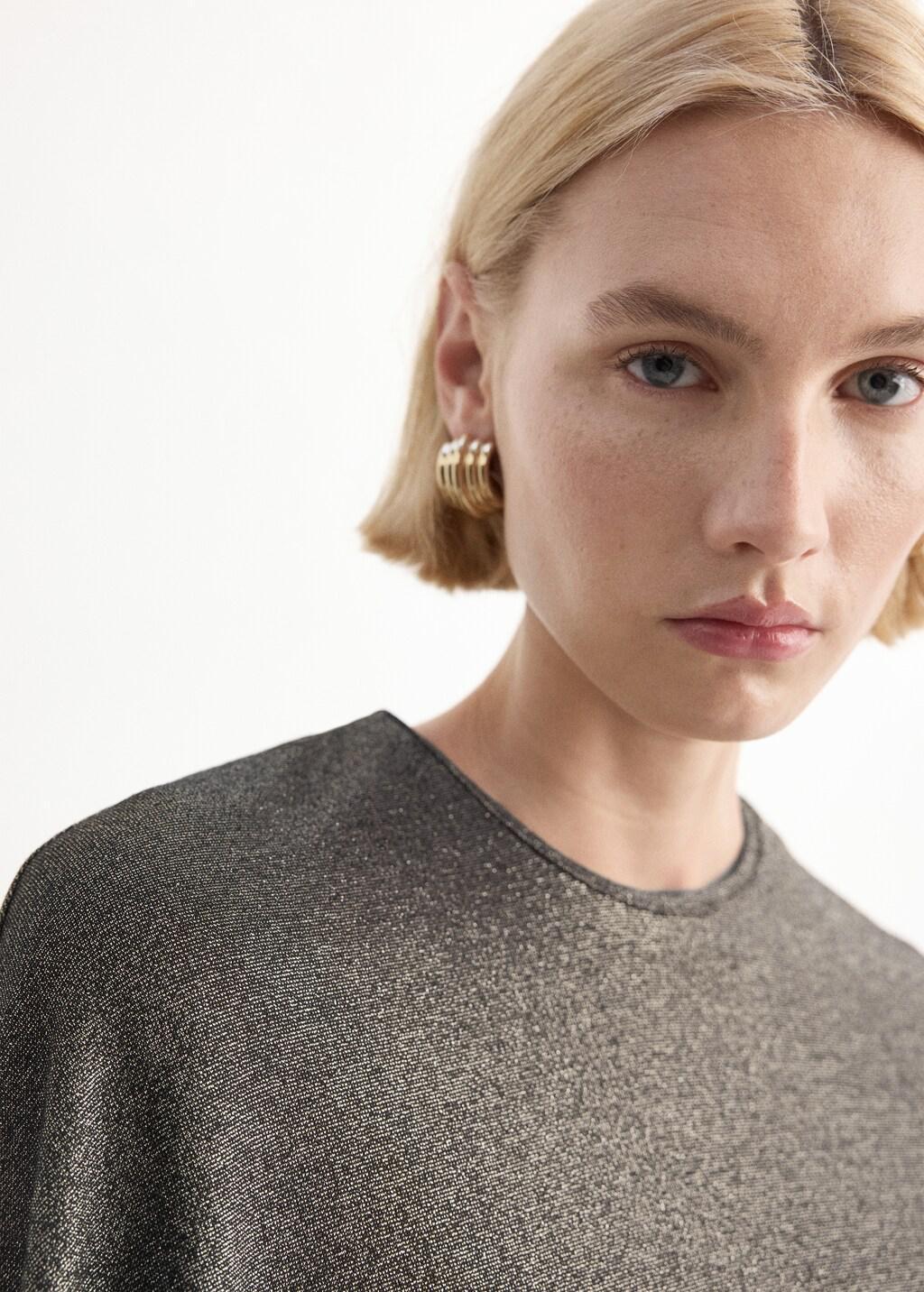 Black Asymmetrical Round-Neck Cape, 0201_99, large image number 4