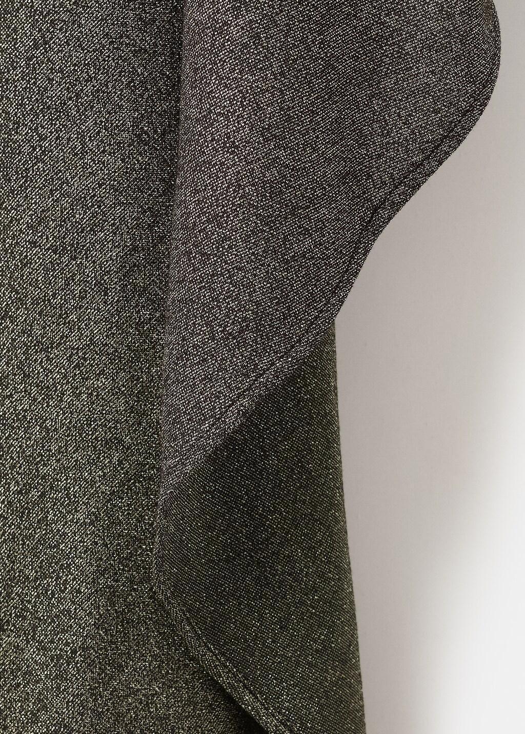 Black Asymmetrical Round-Neck Cape, 0201_99, large image number 5