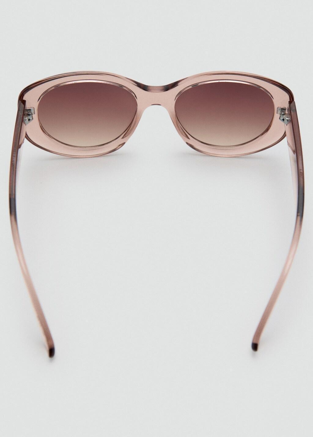 Orange Squared Frame Sunglasses, Light-Pastel Orange, medium