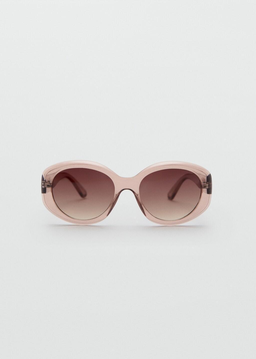 Orange Squared Frame Sunglasses, Light-Pastel Orange, large image number 3