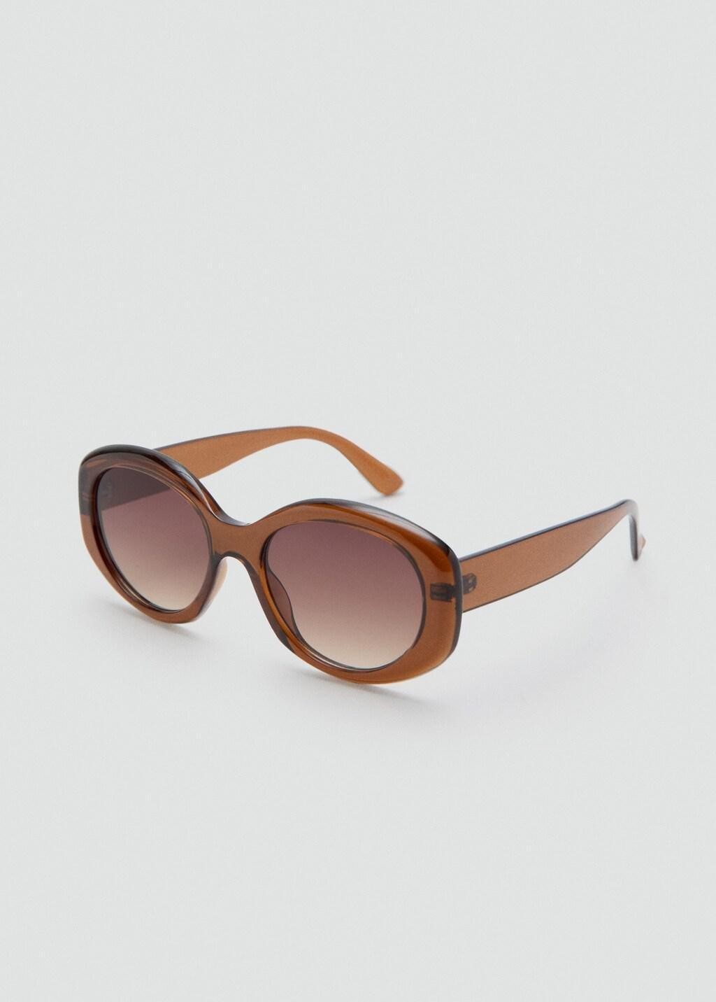Brown Squared Frame Sunglasses, Brown, large image number 1