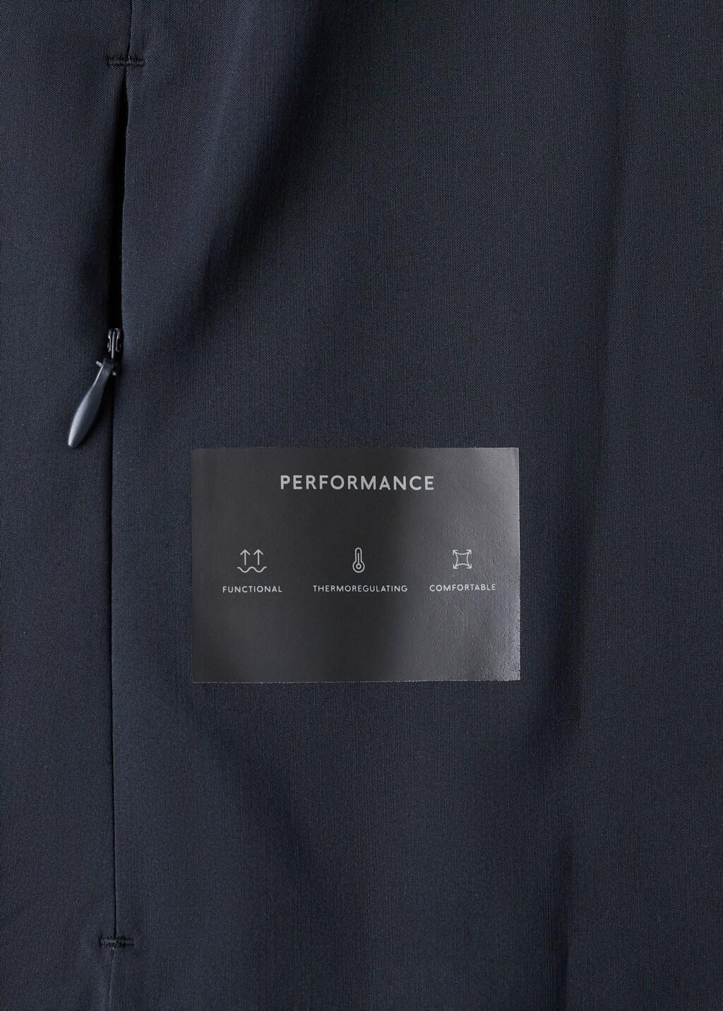 Navy Slim Fit Technical Jacket, Navy, large image number 5