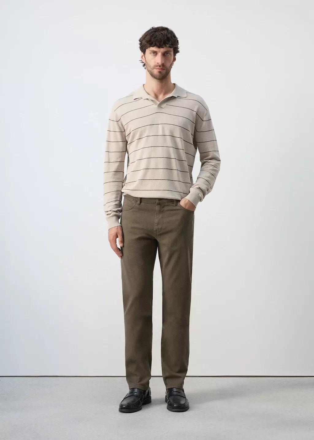 Khaki Slim Fit Ultra Soft Touch Patrick Jeans, 0201_37, large image number 0