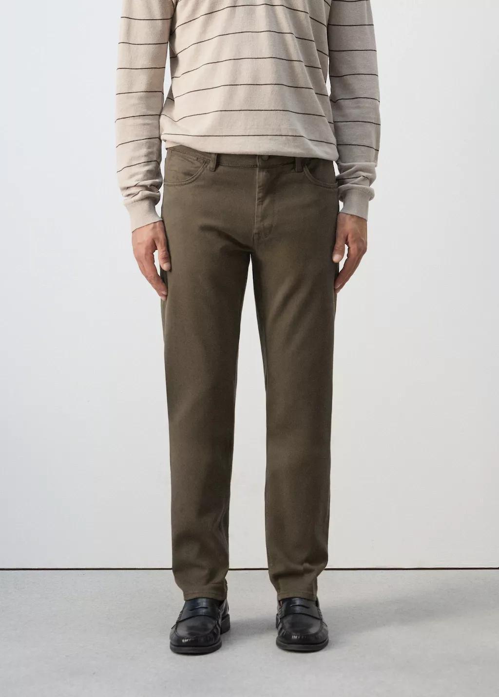 Khaki Slim Fit Ultra Soft Touch Patrick Jeans, 0201_37, large image number 3