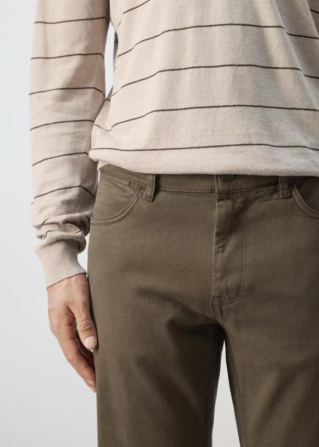 Khaki Slim Fit Ultra Soft Touch Patrick Jeans, 0201_37, large image number 4