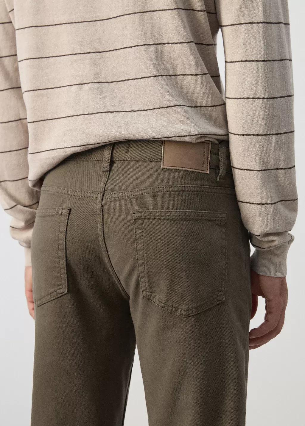 Khaki Slim Fit Ultra Soft Touch Patrick Jeans, 0201_37, large image number 6