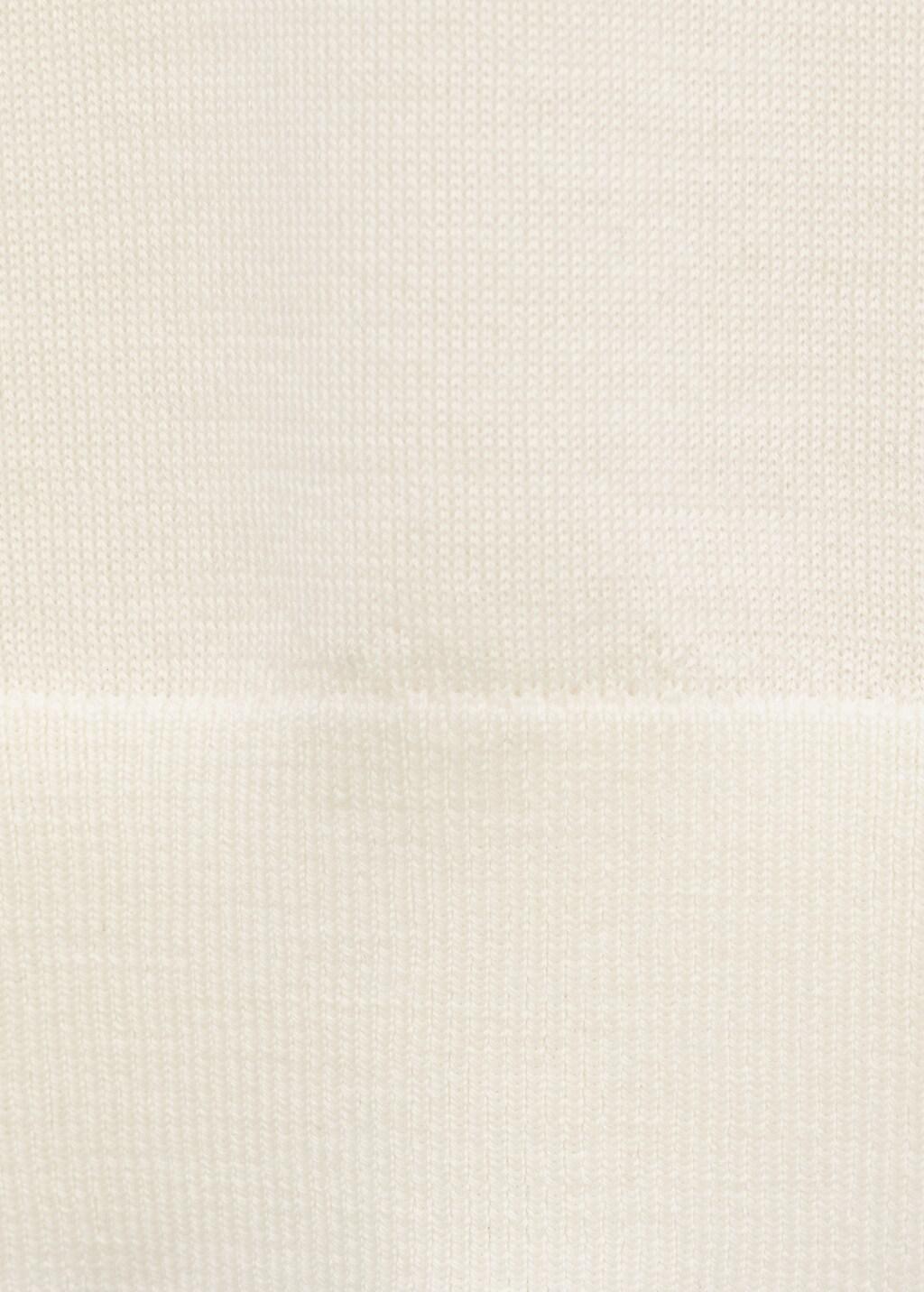 Orange Wool Round-Neck Sweater, Light Beige, large image number 5