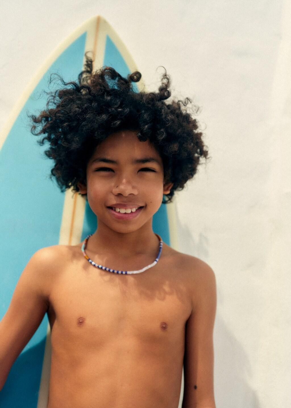Navy Combined Necklace Pack, Kids Boy, Navy, medium