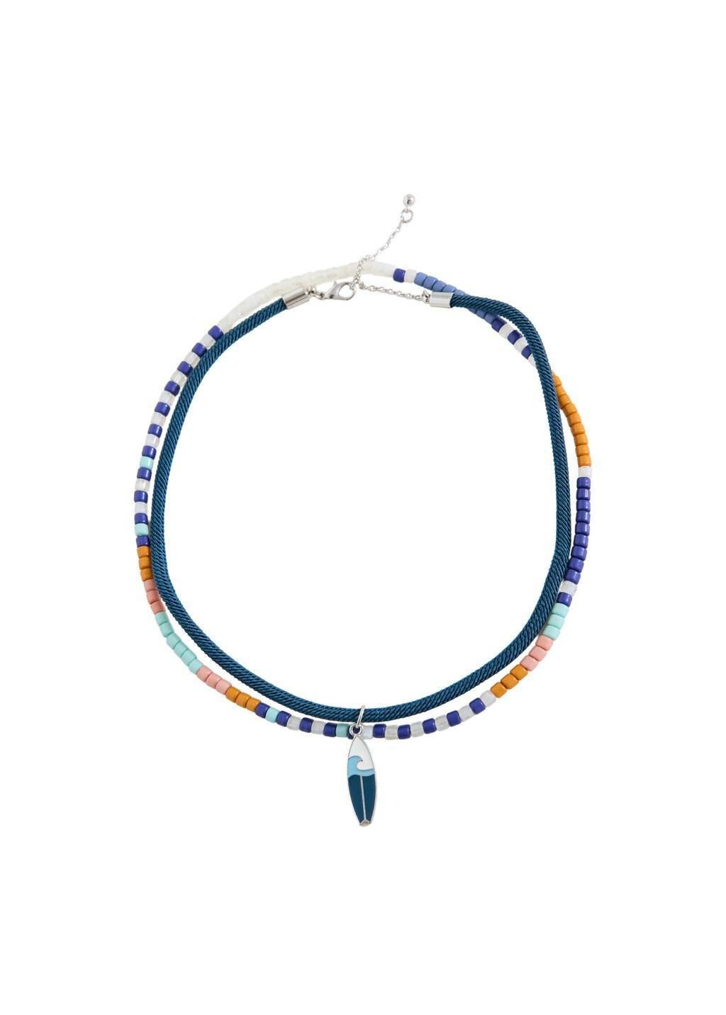 Navy Combined Necklace Pack, Kids Boy, Navy, medium