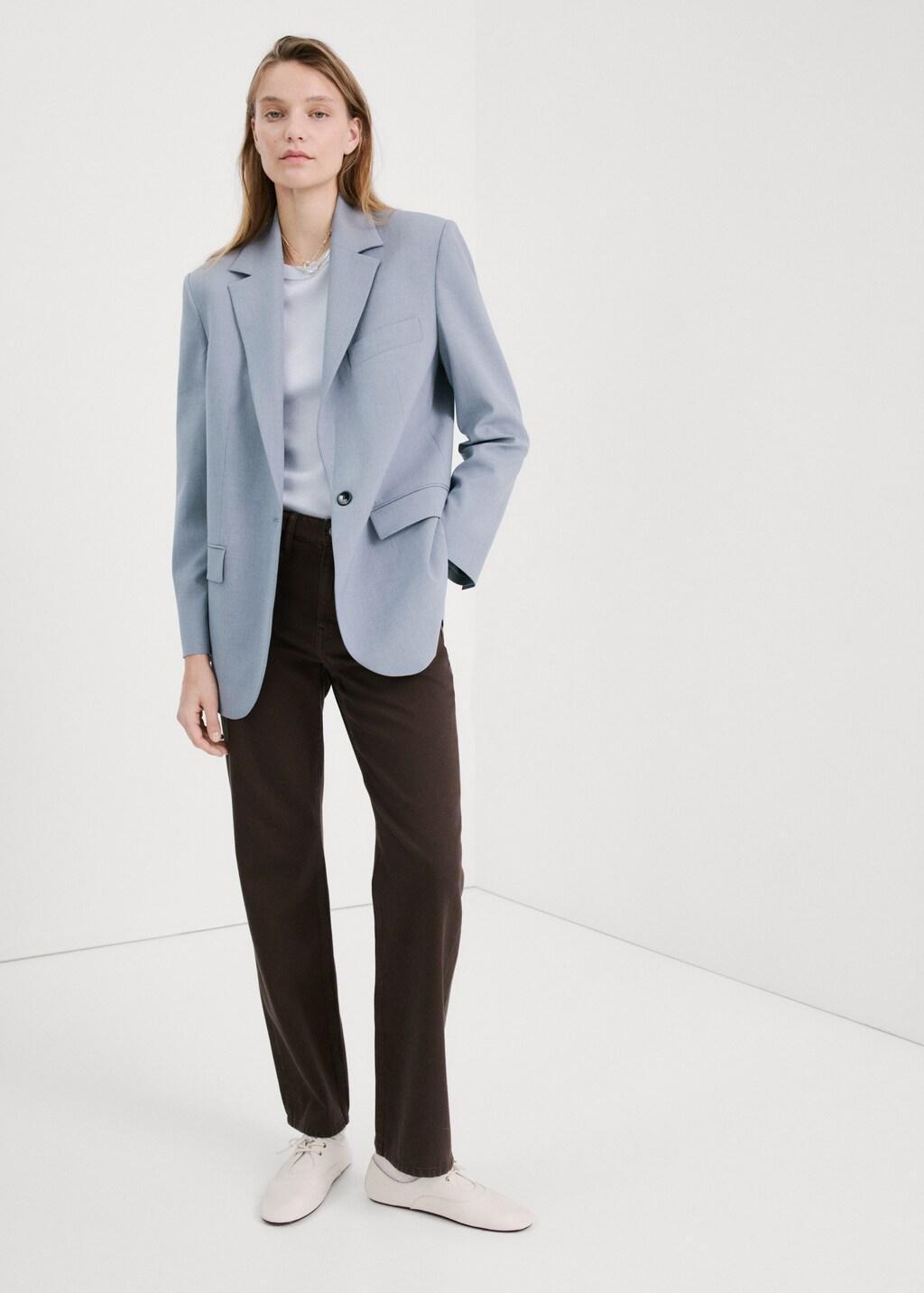 Brown Matilda Medium-Rise Straight-Fit Jeans, Dark Brown, medium