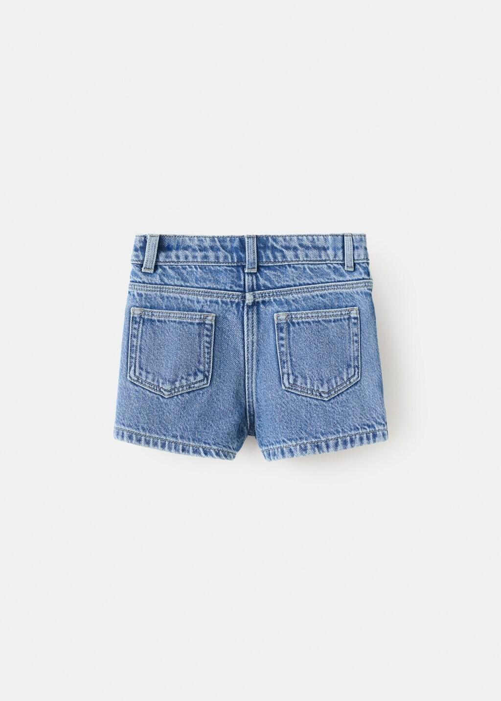 Blue Denim Skort, Baby Girl, Open Blue, large image number 1