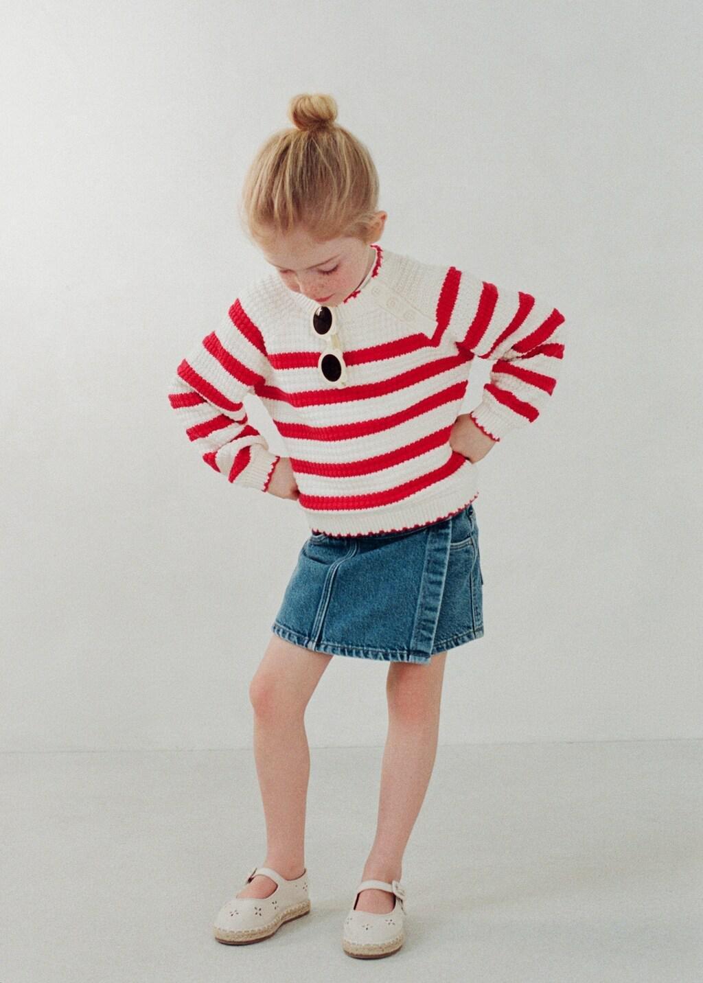 Blue Denim Skort, Baby Girl, Open Blue, large image number 3