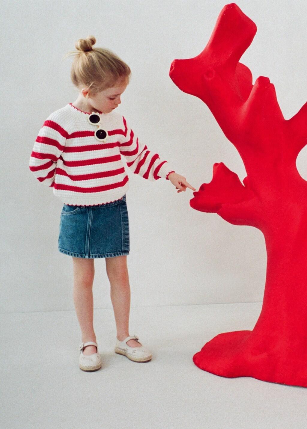 Blue Denim Skort, Baby Girl, Open Blue, large image number 4