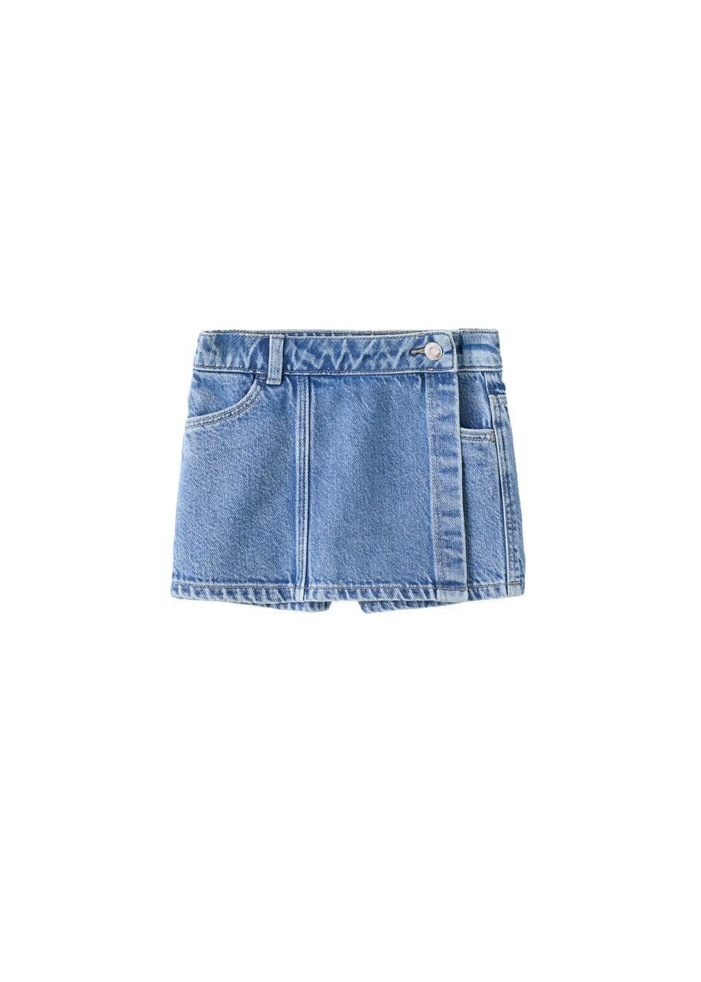 Blue Denim Skort, Baby Girl, Open Blue, large image number 5