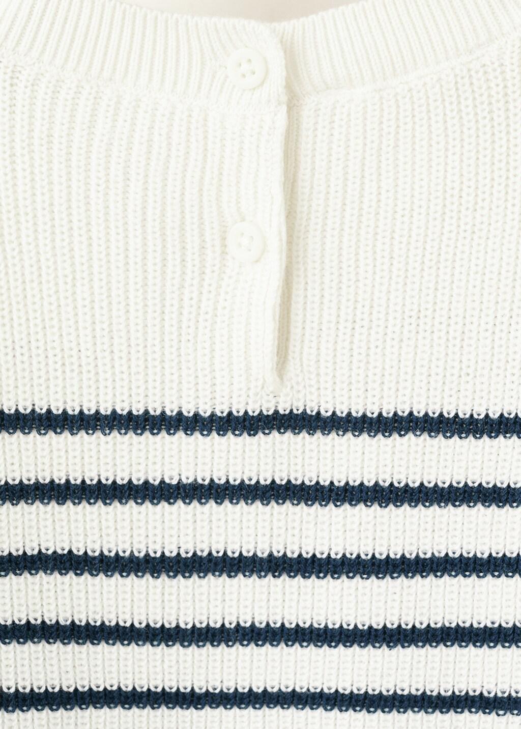 White Knit Midi Dress, Baby Girl, Natural White, large image number 4