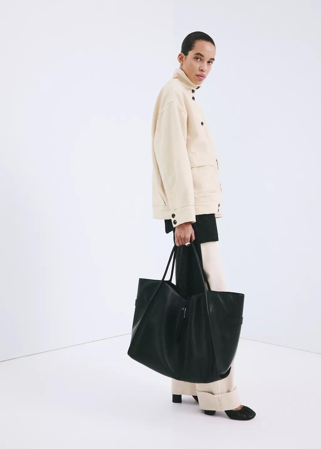 Yellow Denim Parka With A Stand-Up Collar, Yellow, medium