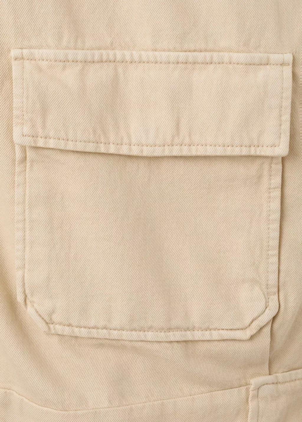 Yellow Denim Parka With A Stand-Up Collar, 0201_10, large image number 5