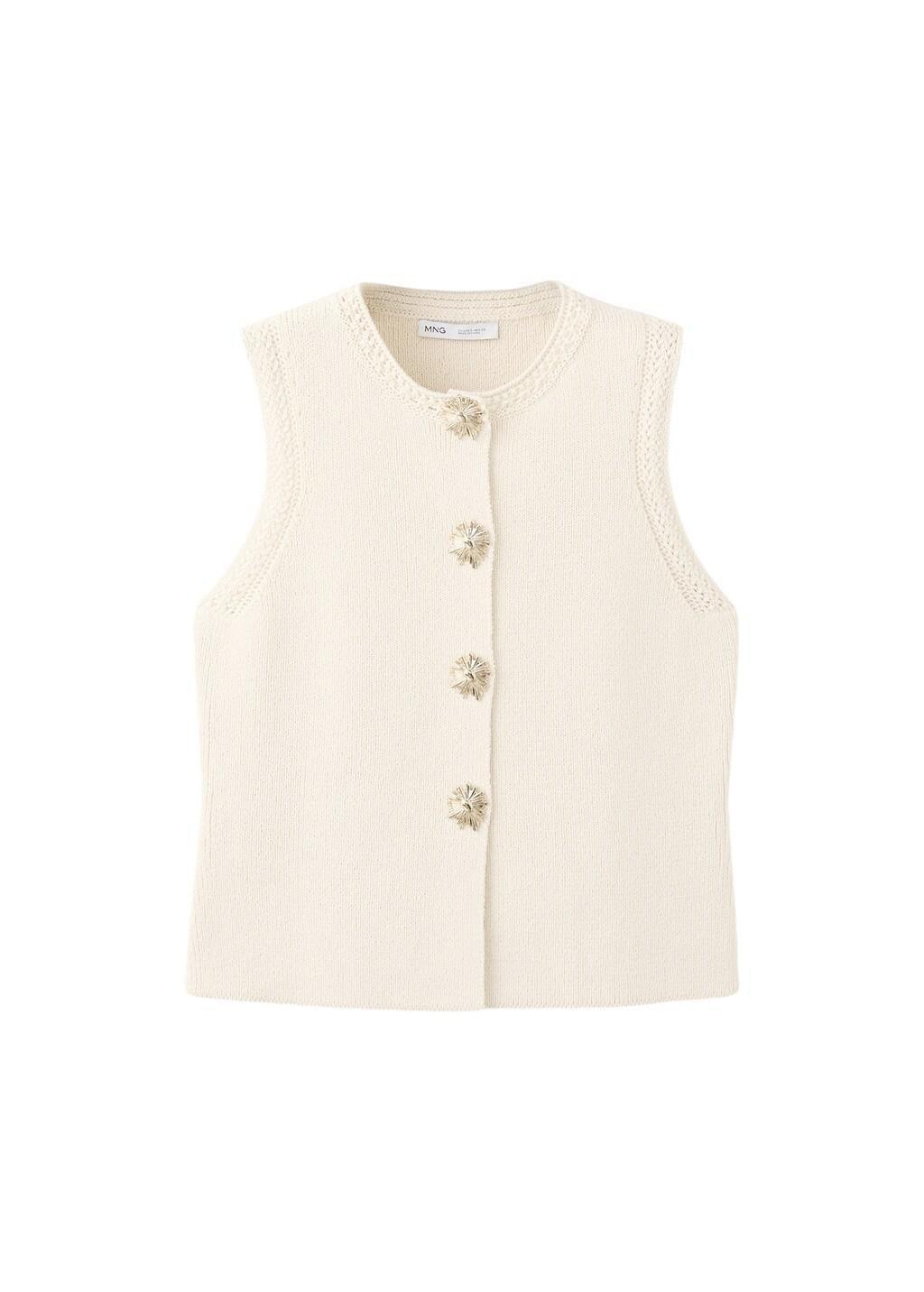 Ecru Waistcoat Frida, Light Beige, large image number 2