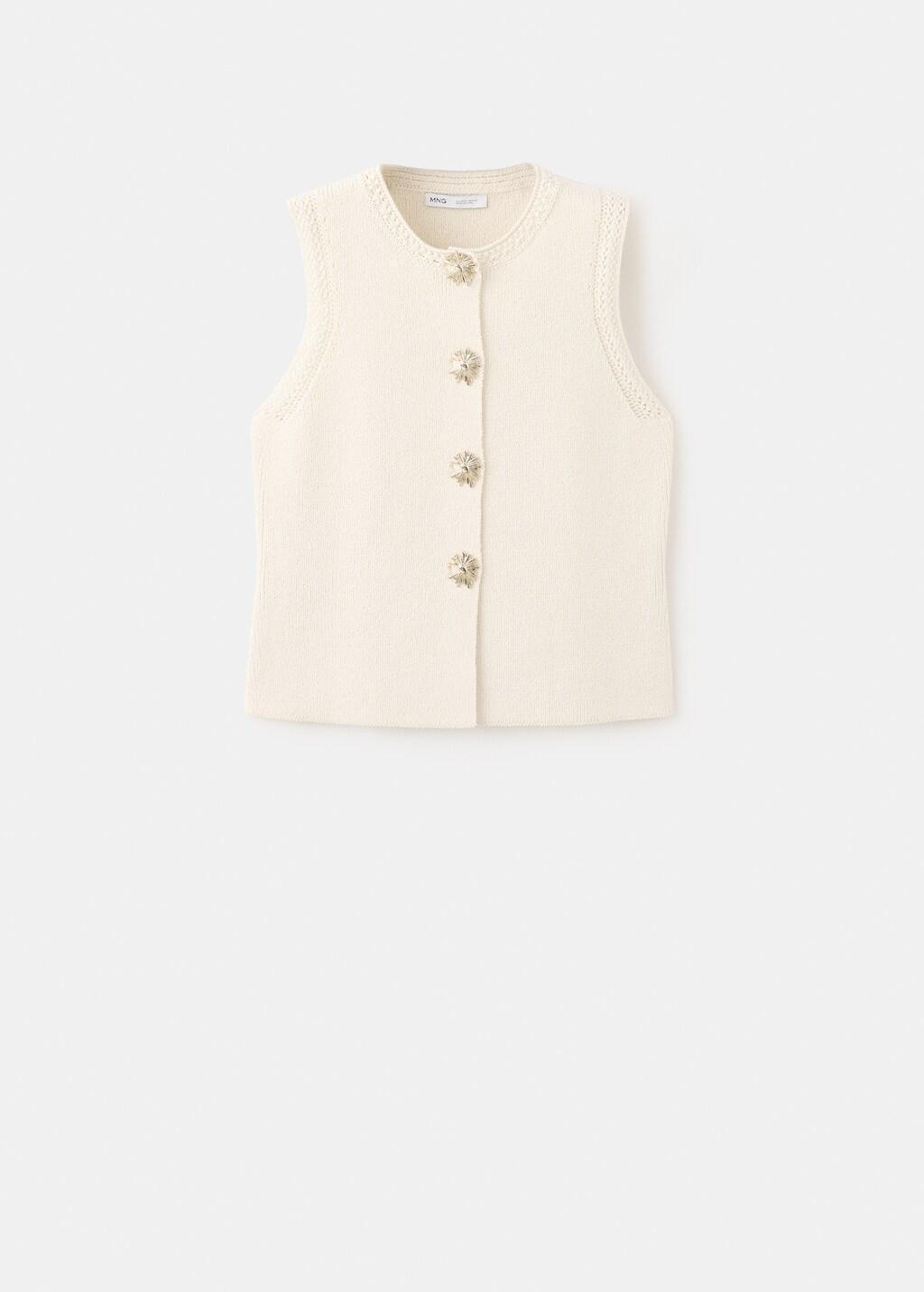 Ecru Waistcoat Frida, Light Beige, large image number 7