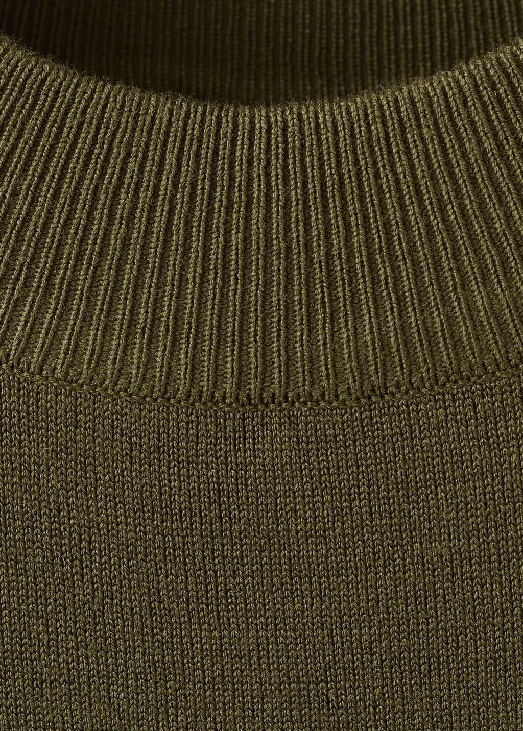 Khaki Belted Knitted Waistcoat, Beige - Khaki, large image number 1