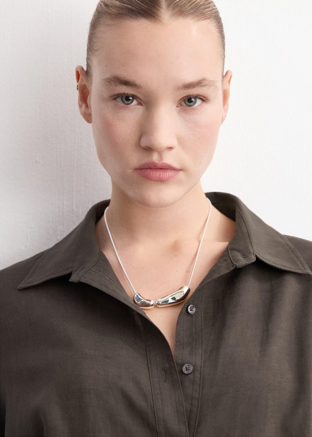 Brown Lyocell Shirt Jumpsuit, Brown, large image number 6