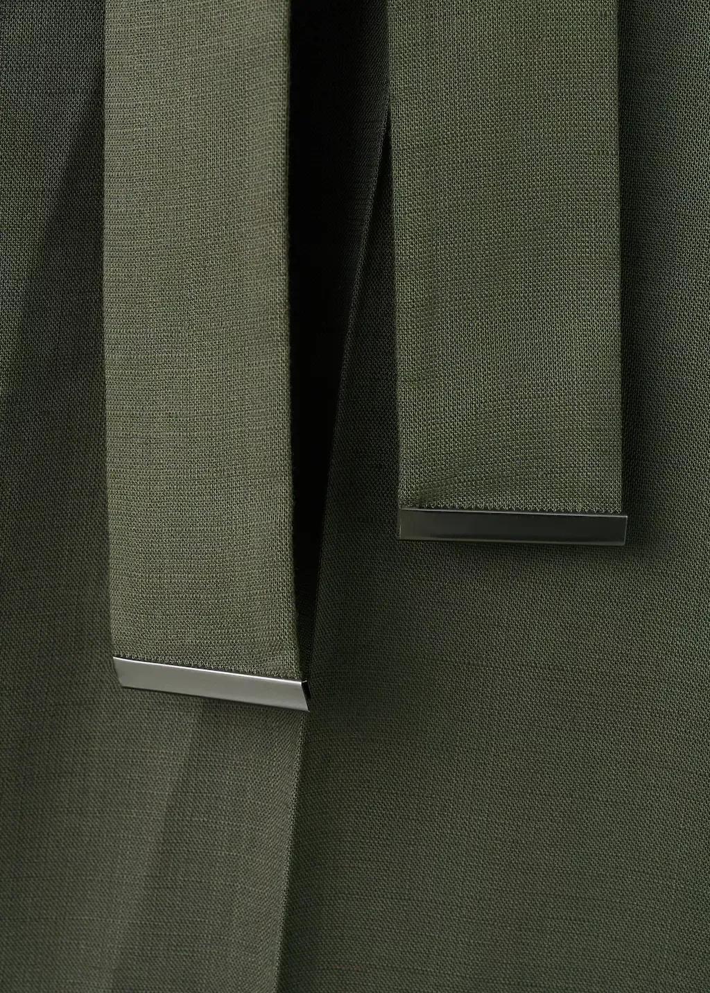 Khaki Lyocell Shirt Jumpsuit, 0201_37, large image number 5