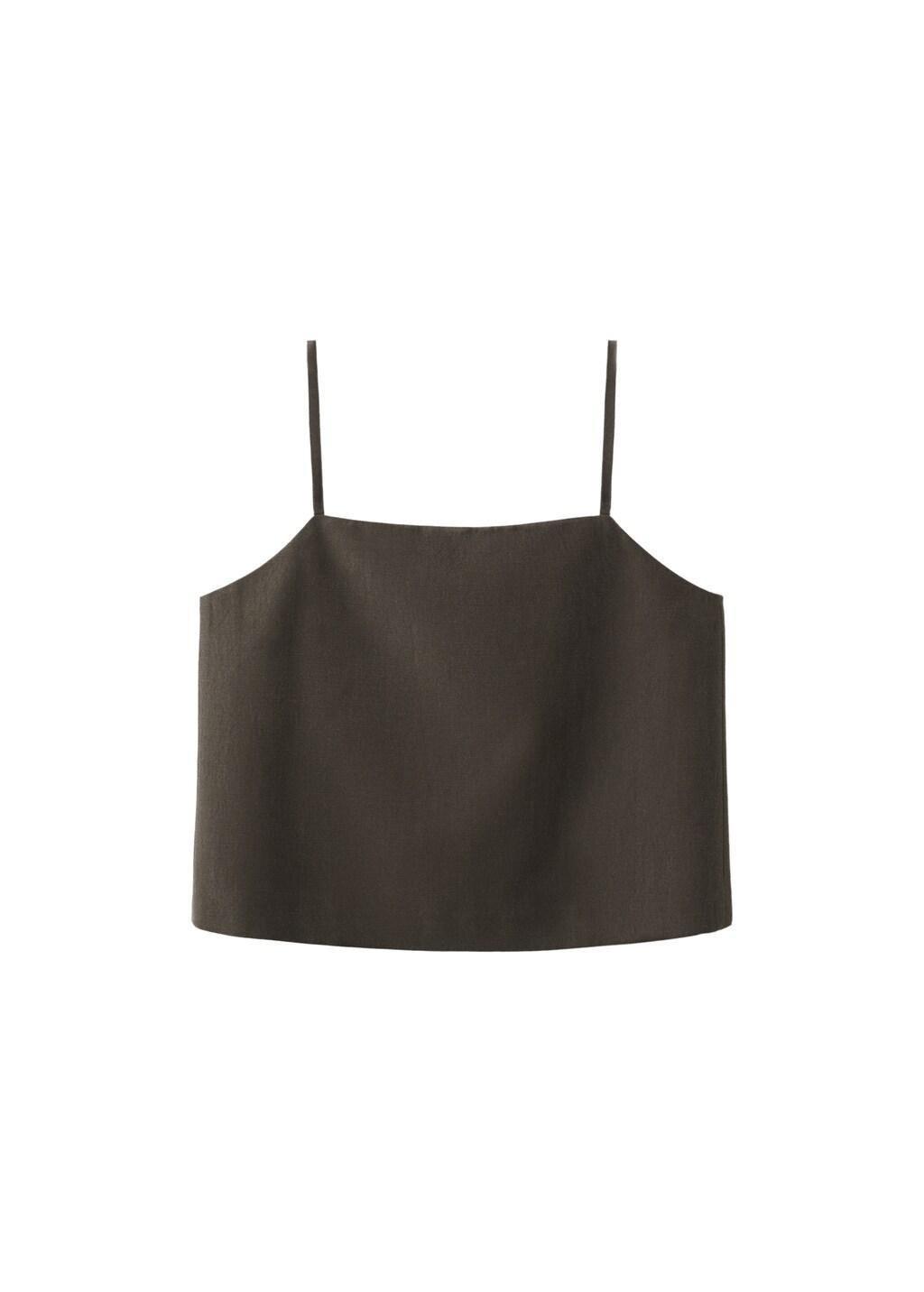 Brown Lyocell Suit Waistcoat, Dark Brown, large image number 6