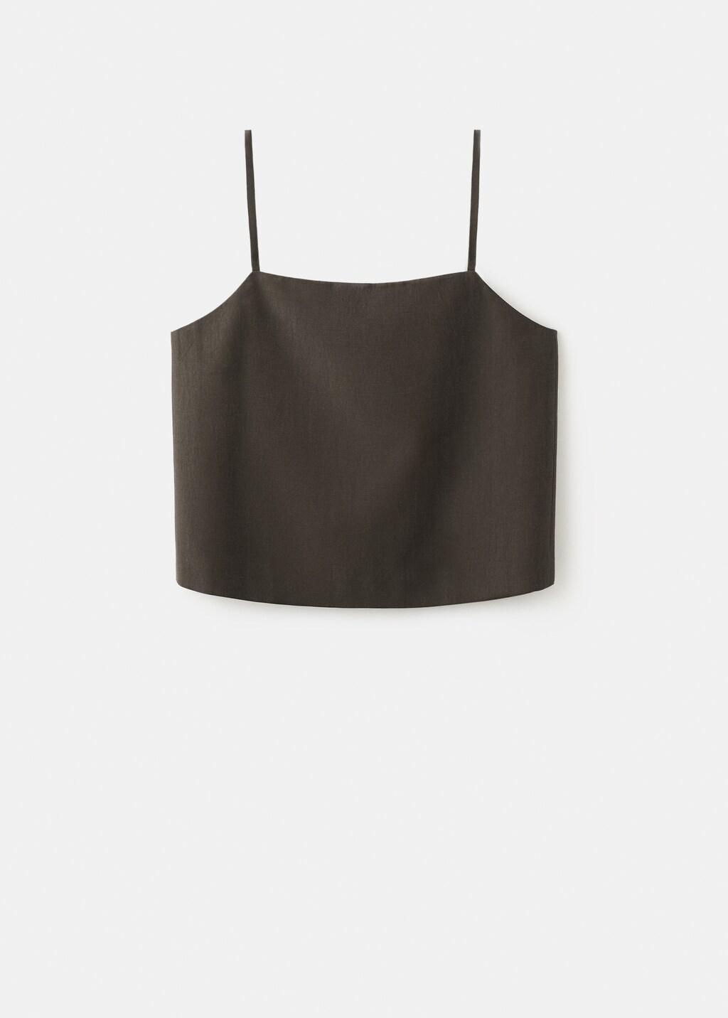 Brown Lyocell Suit Waistcoat, Dark Brown, large image number 7