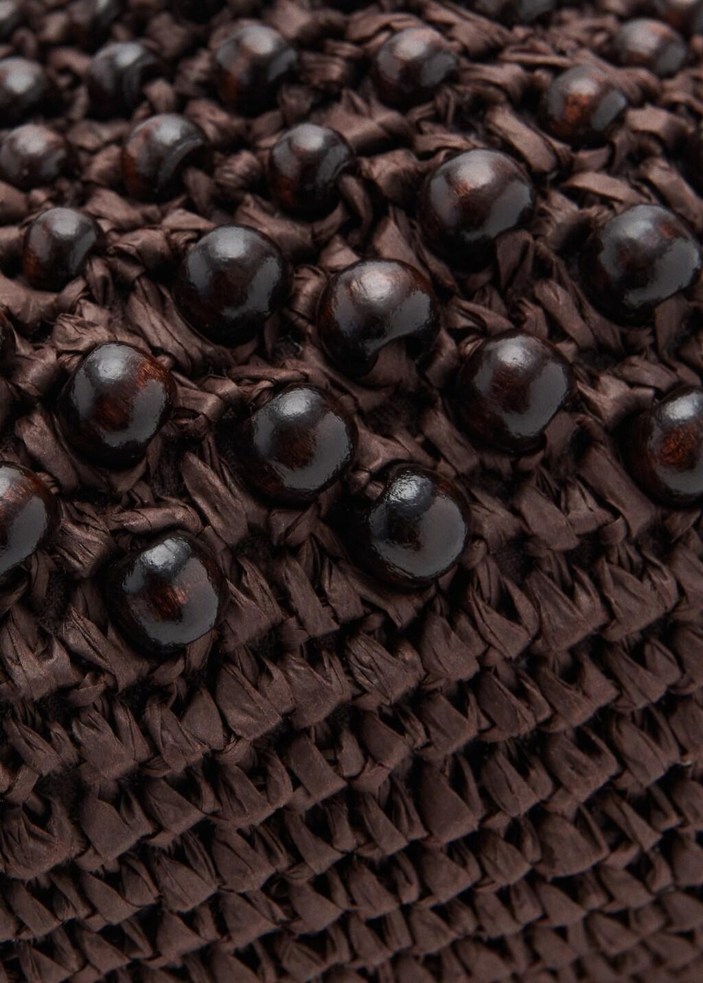 Brown Natural Fibre Tote Bag, 0201_32, large image number 2