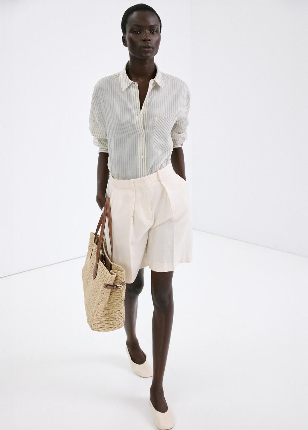 Brown Natural Fibre Tote Bag, Medium Brown, large image number 0