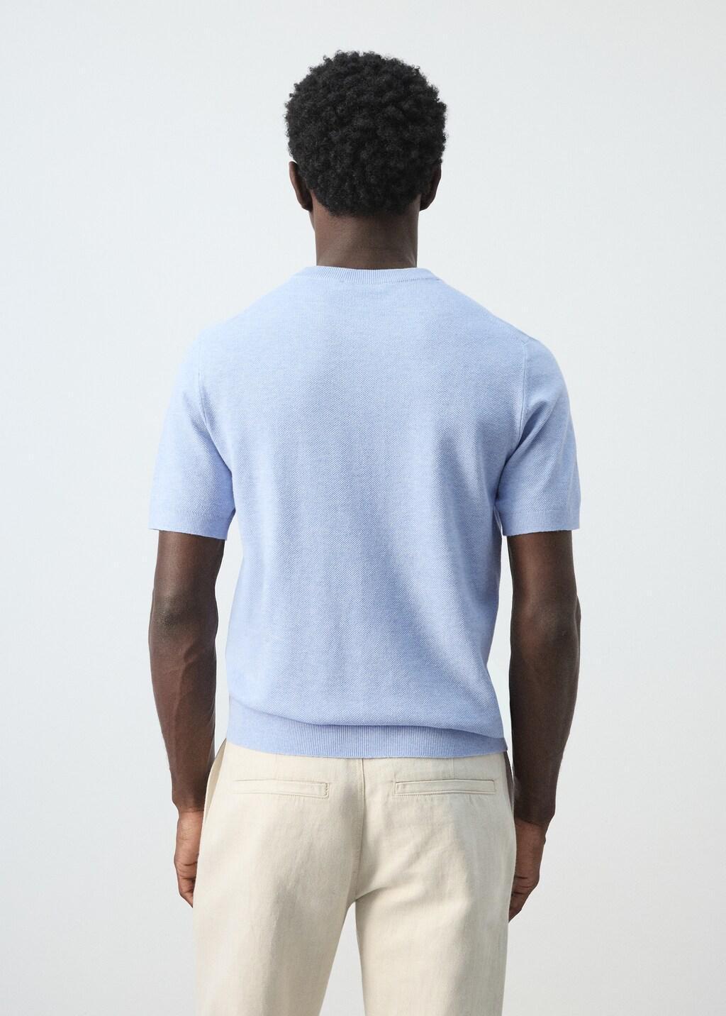LT-PASTEL BLUE Cotton fine-knit t-shirt, 0201_50, large image number 2