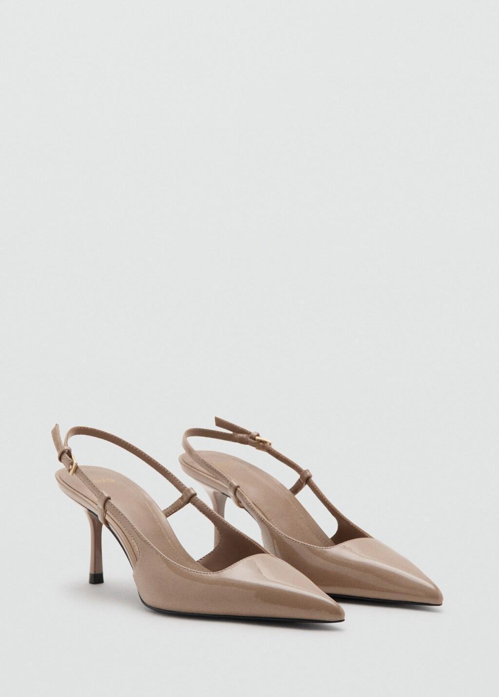 Pink Lt Pastel Patent Heeled Shoes, Light-Pastel Pink, large image number 0