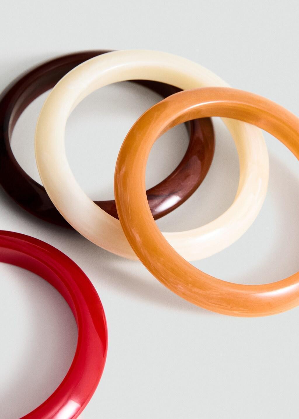 Red Pack Of 4 Bracelets, 0201_70, large image number 0