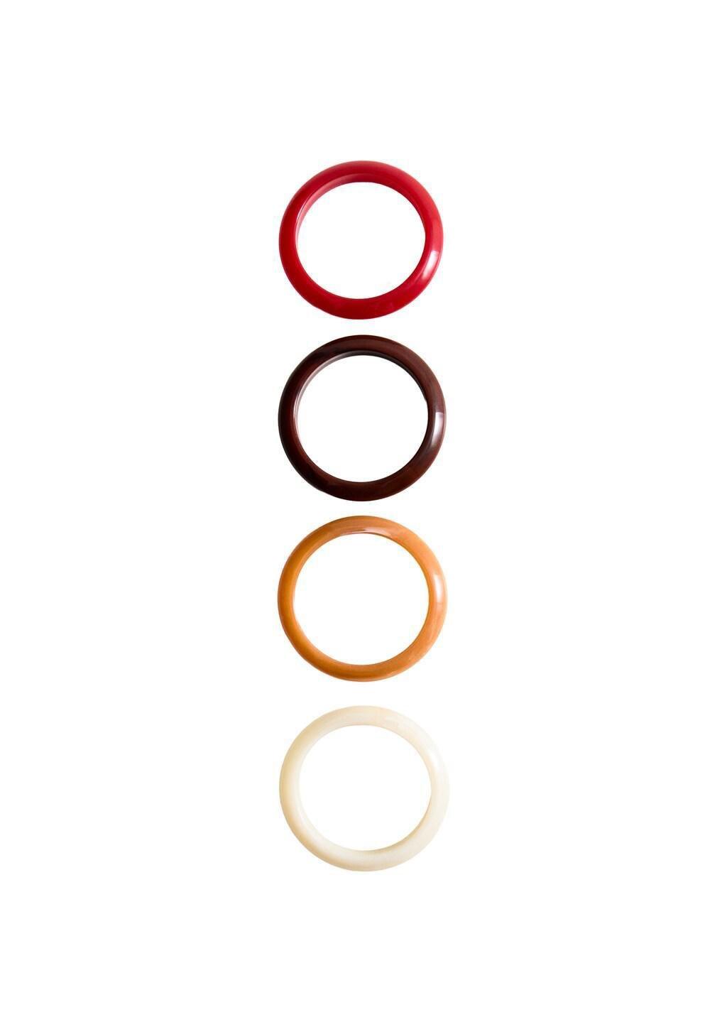 Red Pack Of 4 Bracelets, 0201_70, large image number 1