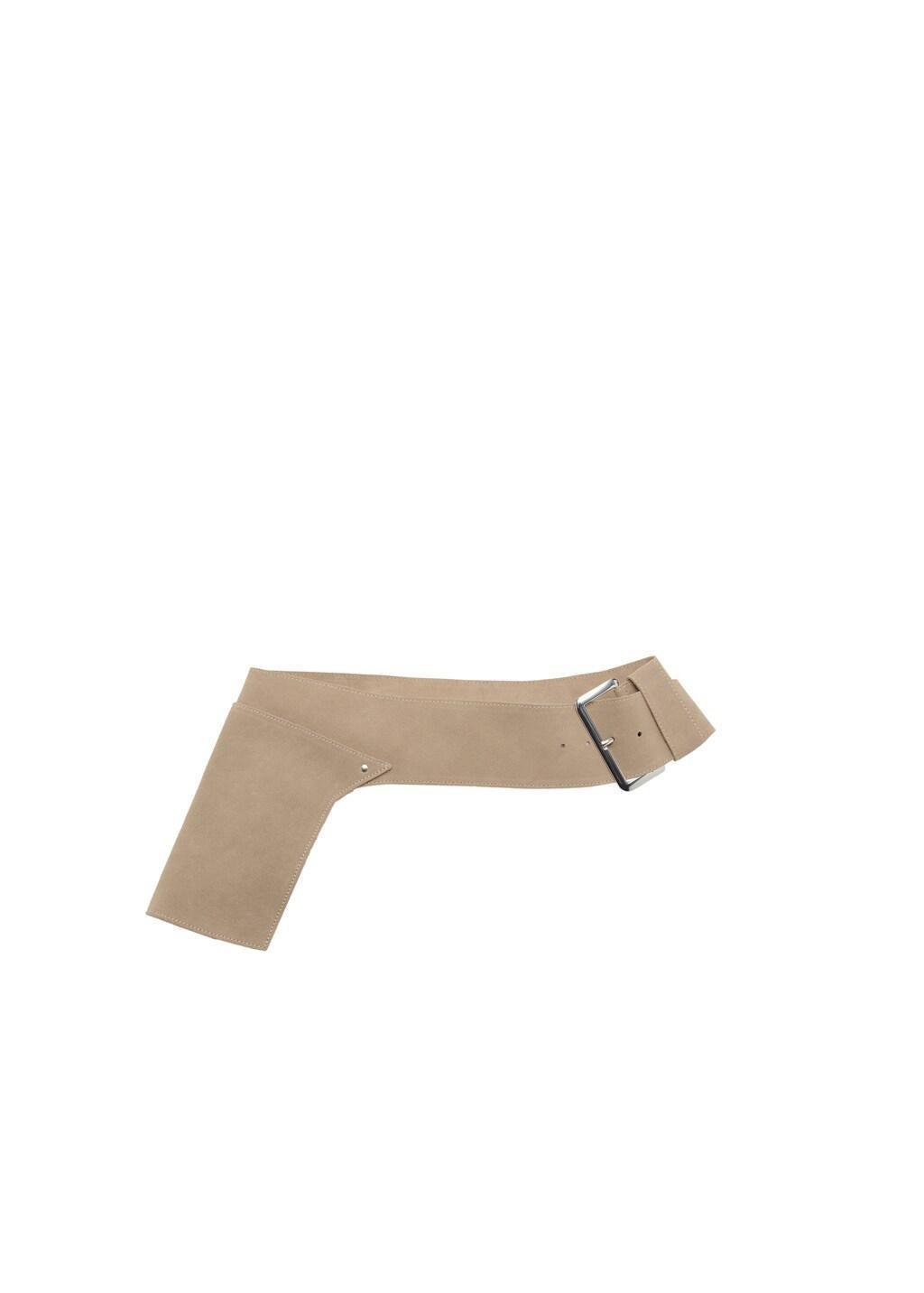Brown Lt Pastel Suede Leather Belt, Light Pastel Brown, large image number 3