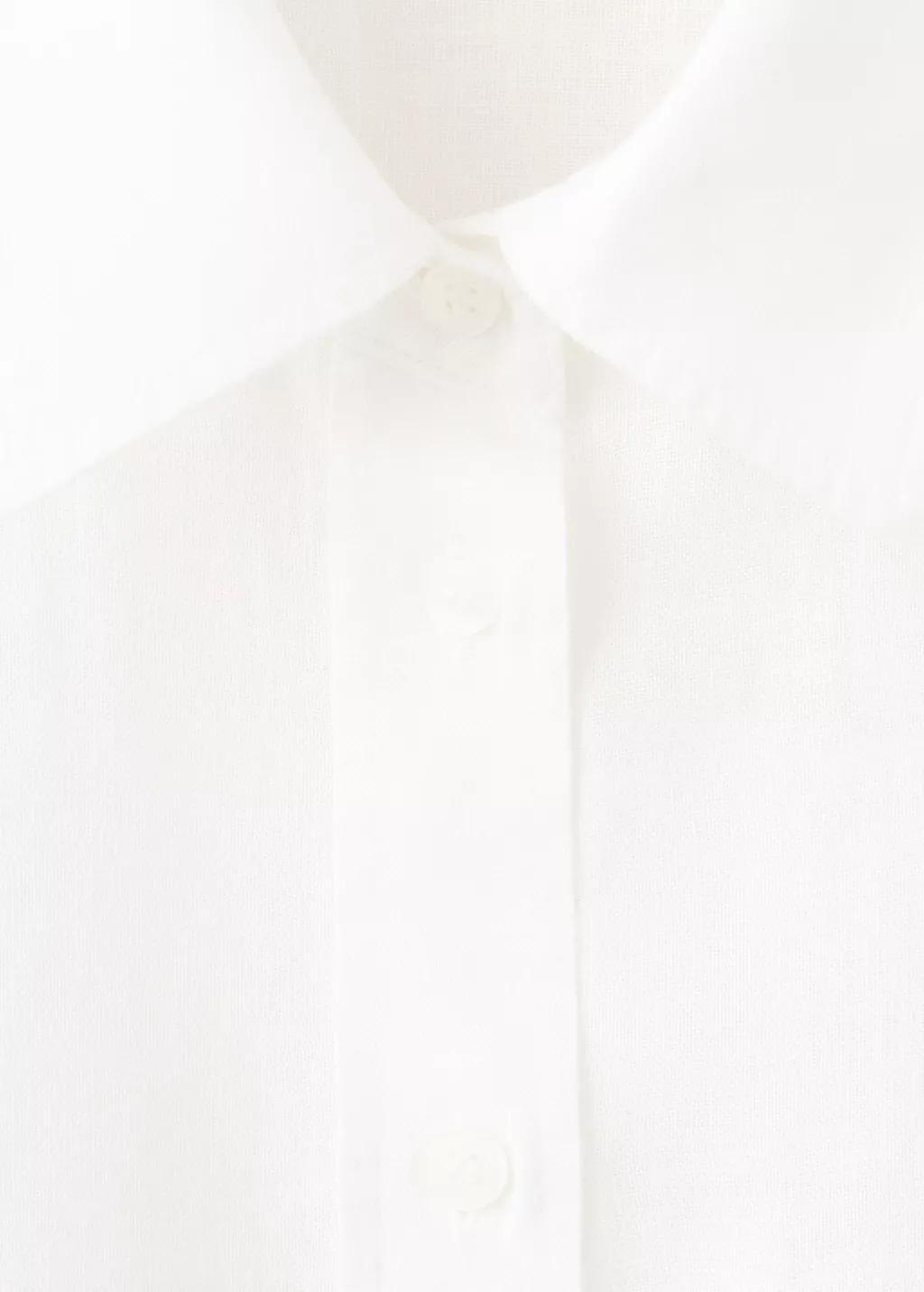 White Pocket Linen Shirt, 0201_02, large image number 1