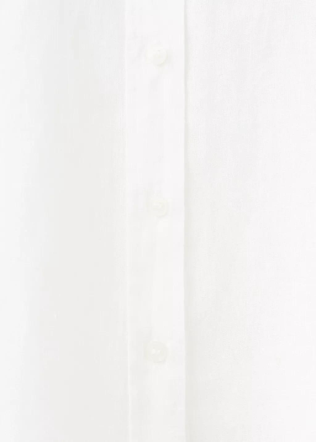 White Pocket Linen Shirt, 0201_02, large image number 4