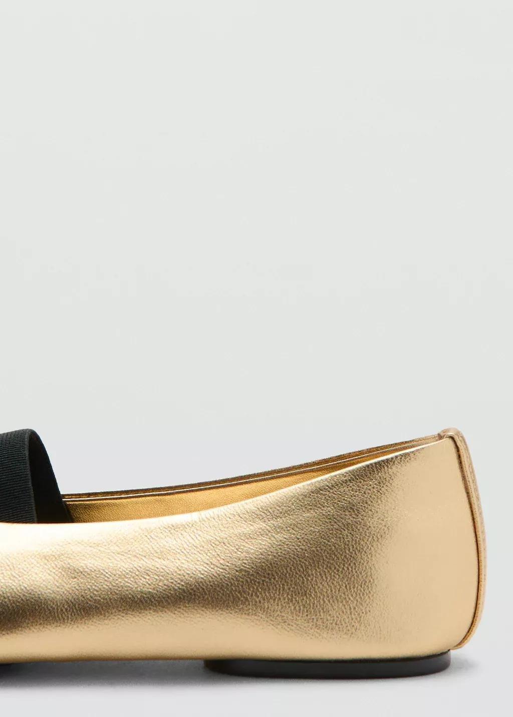 GOLD Strap leather shoes, 0201_OR, large image number 1