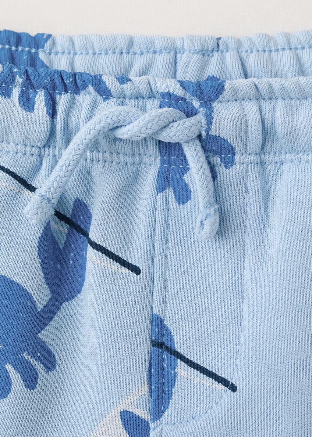 Blue Crab Jogger Bermuda Shorts, Baby Boy, 0201_52, large image number 1