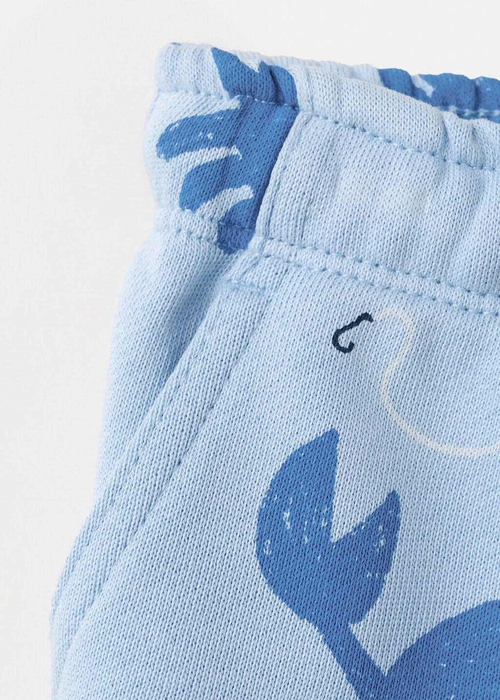 Blue Crab Jogger Bermuda Shorts, Baby Boy, 0201_52, large image number 3