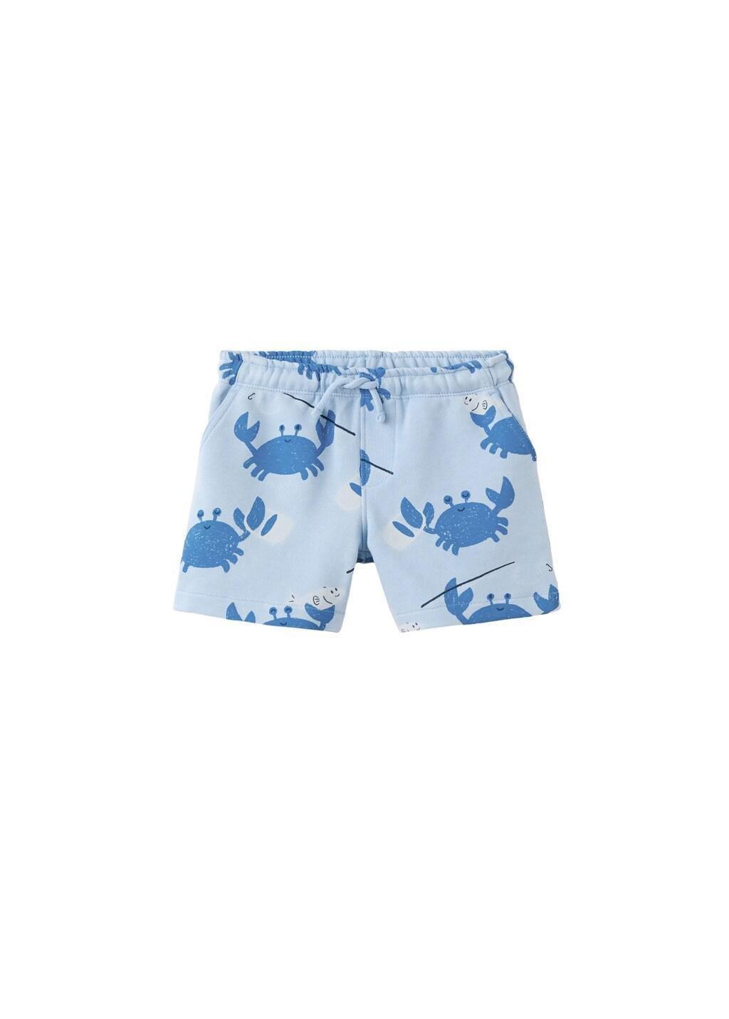 Blue Crab Jogger Bermuda Shorts, Baby Boy, 0201_52, large image number 4