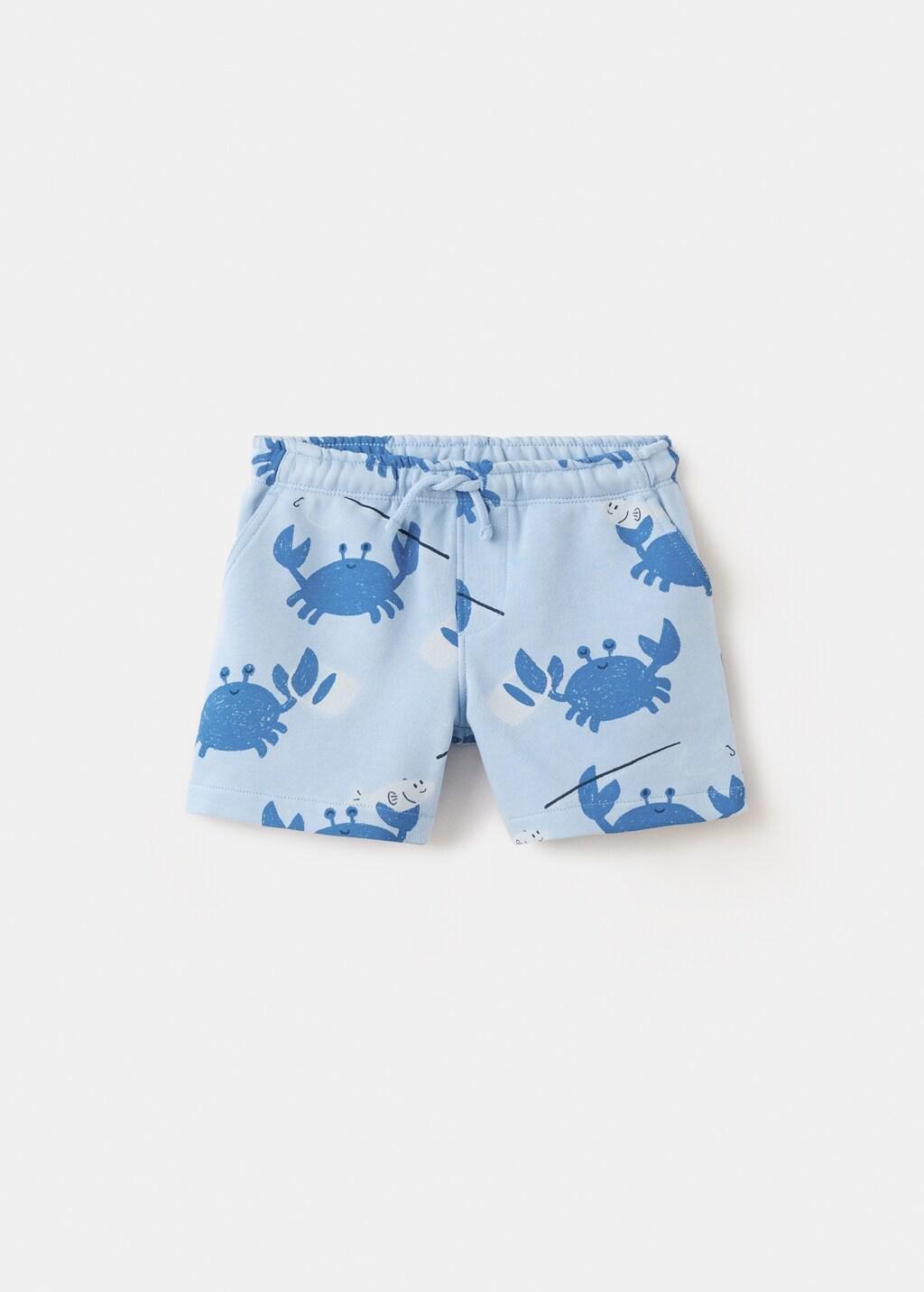Blue Crab Jogger Bermuda Shorts, Baby Boy, 0201_52, large image number 5