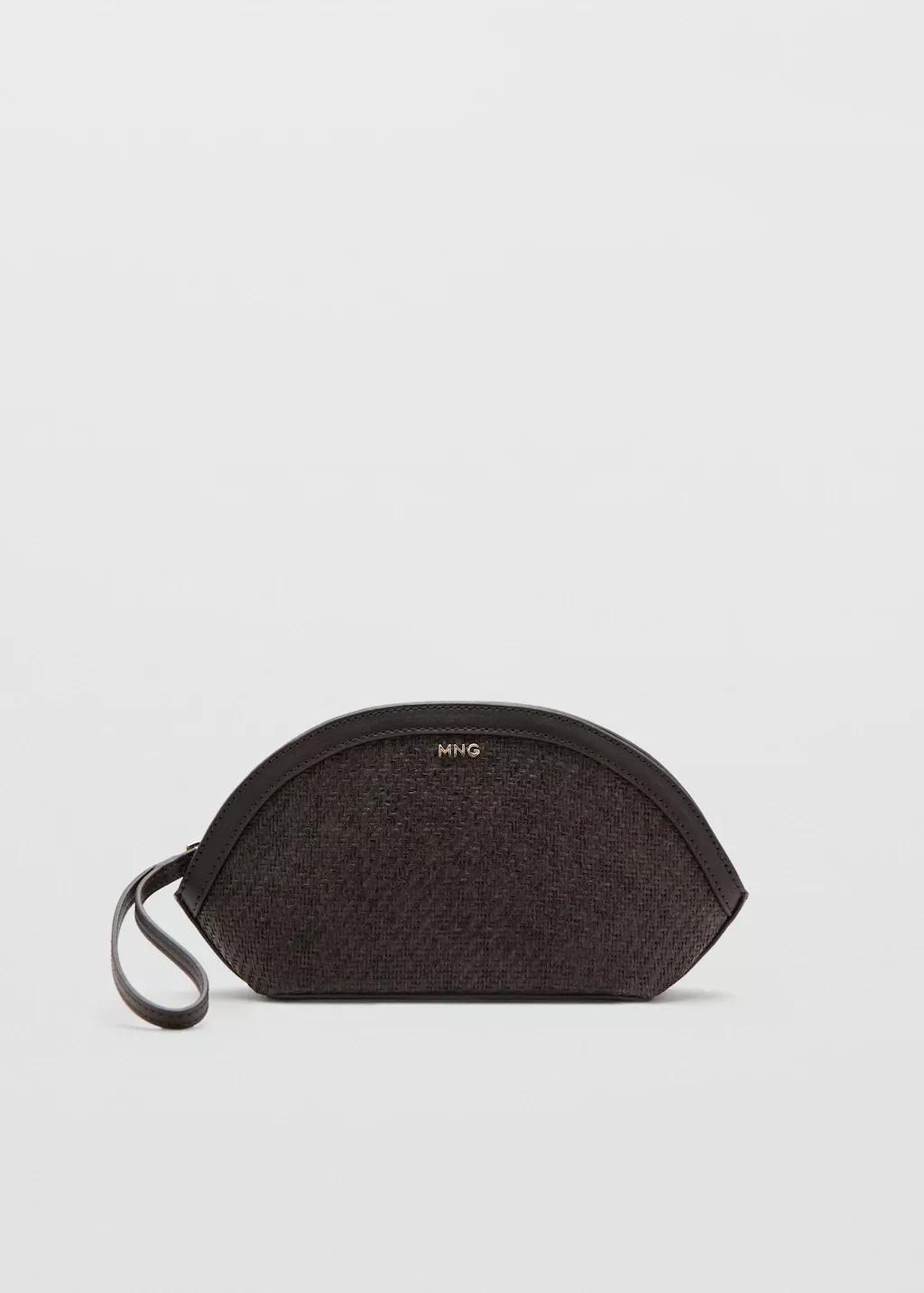 DARK BROWN Natural fibre pouch, 0201_32, large image number 3