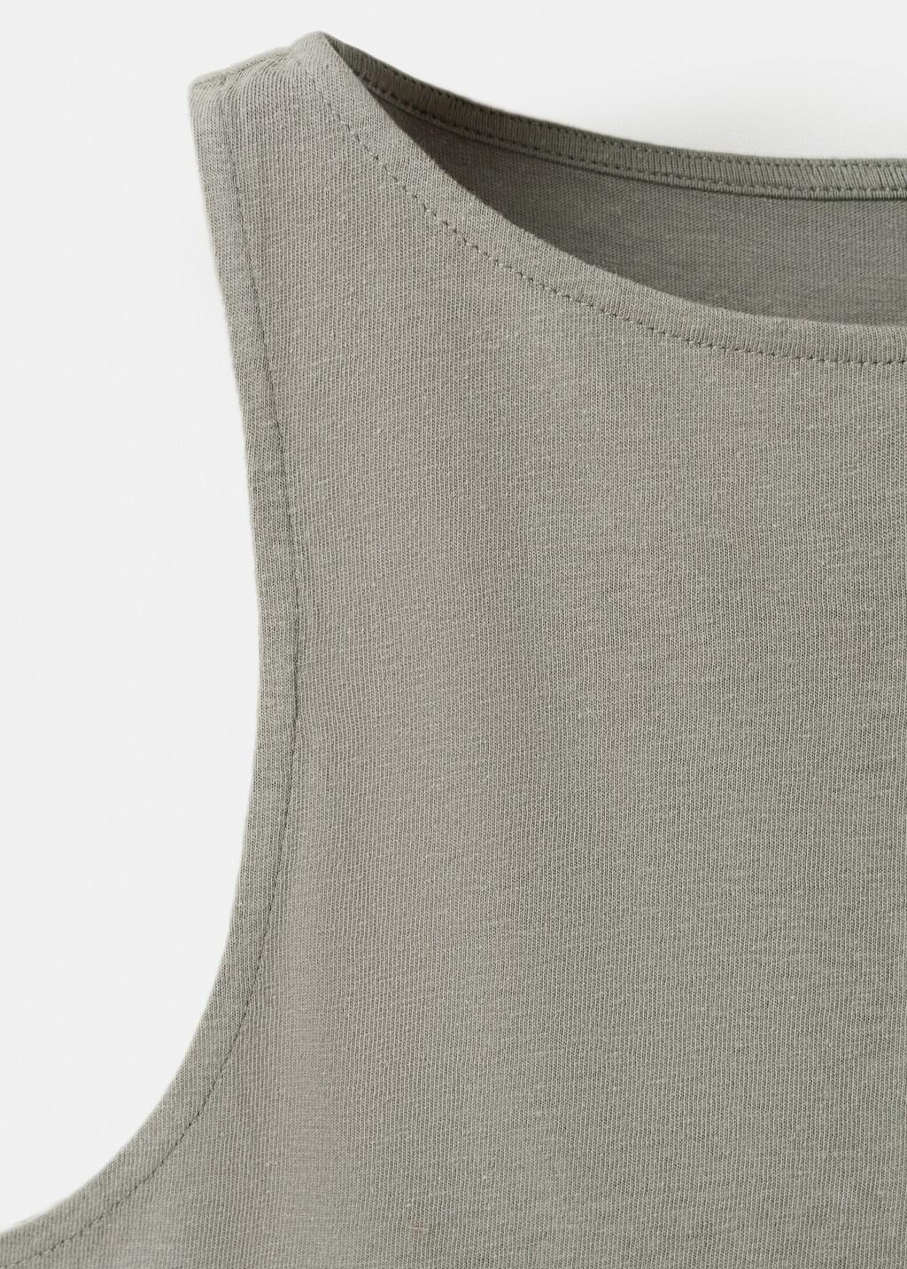 Grey Cotton Gilet With Buttons, 0201_92, large image number 5