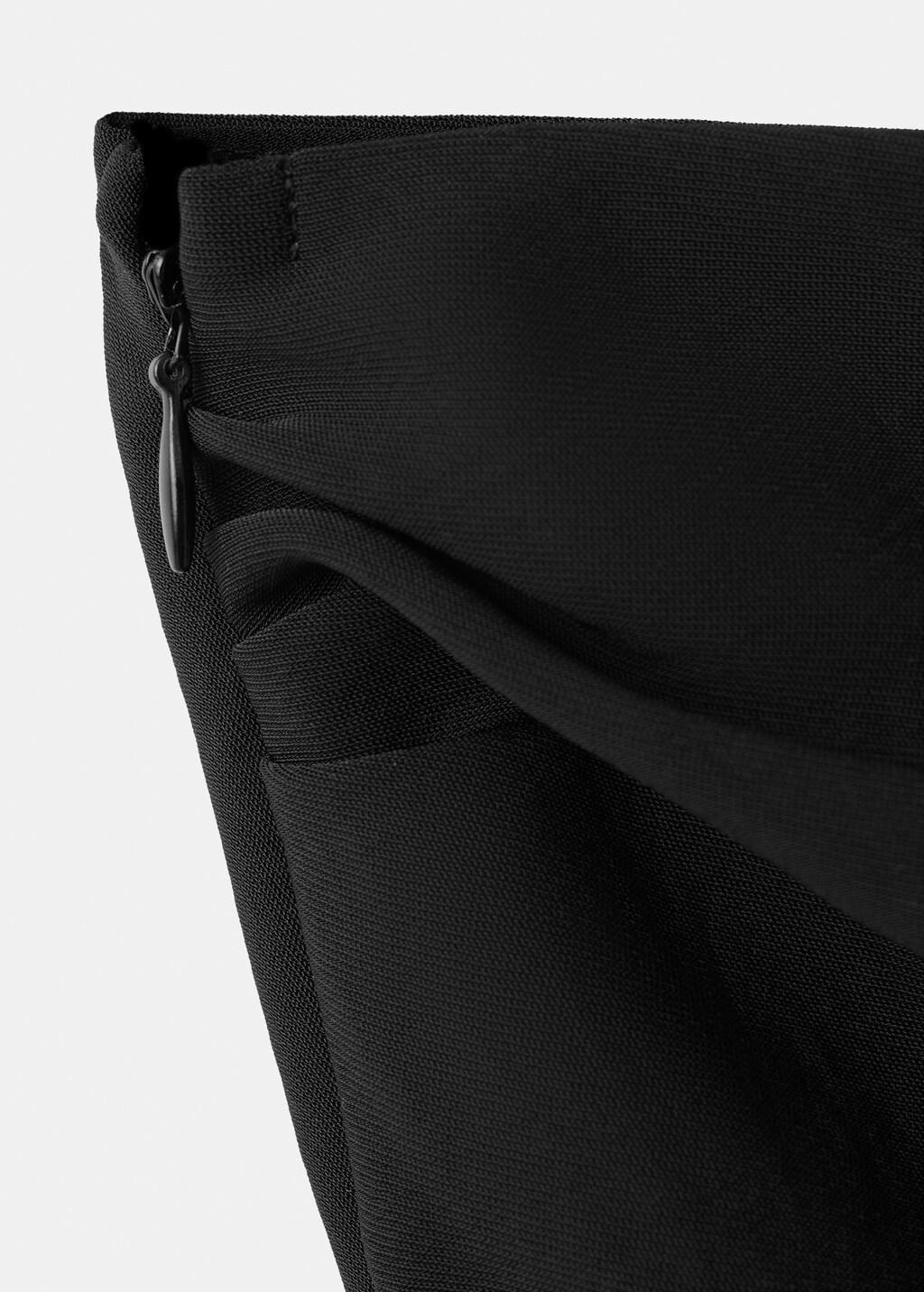 Black Asymmetrical Jumpsuit With Bow, 0201_99, medium