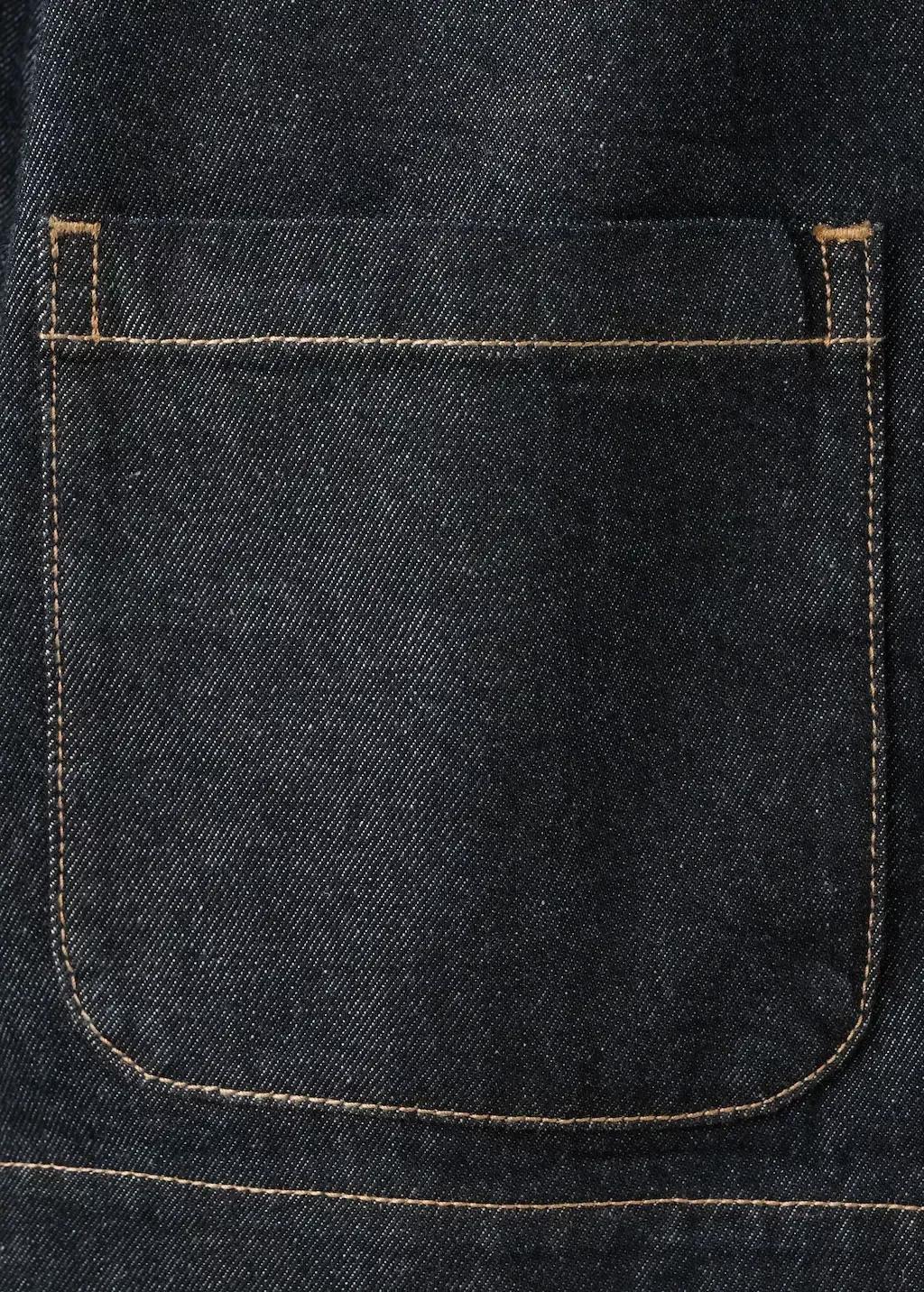 Blue Denim Jacket With Pockets, Open Blue, large image number 1